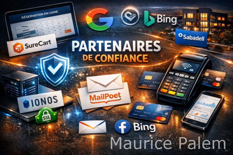 Une image montrant l'ensemble de nos partenaires internet mais pas que