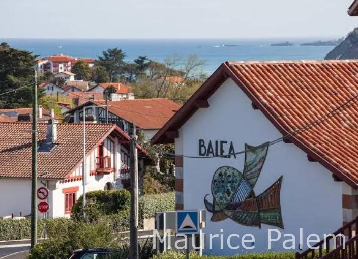 Vue depuis le dessus de l'hôtel Balea de Guethary