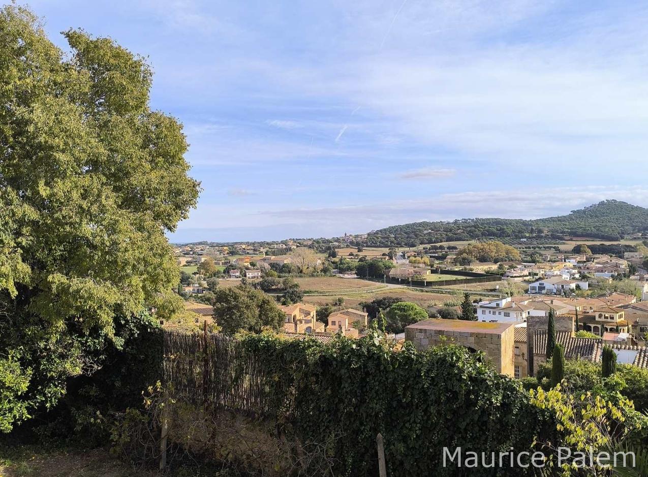 Vue spectaculaire depuis Pals su l'Emporda agricole